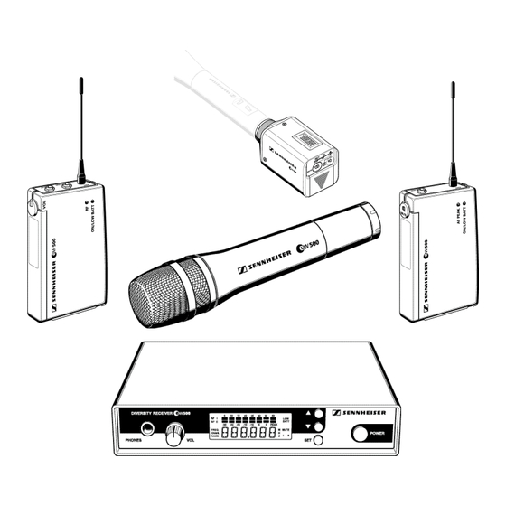 Sennheiser evolution wireless Serie Instrucciones Para El Uso