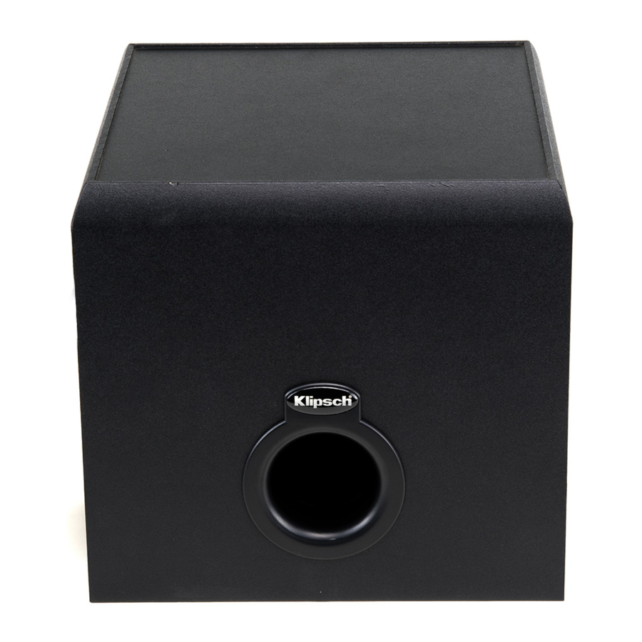 Klipsch ProMedia 2.1 THX Manuales