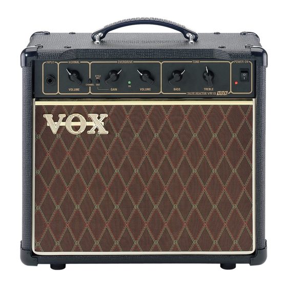 Vox VR15 Manual De Usuario