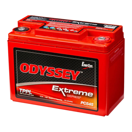 EnerSys ODYSSEY PC310 Manual Del Propietário