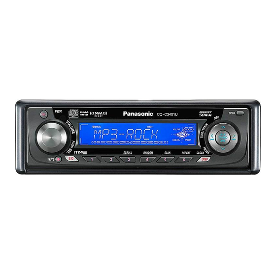 Panasonic CQ-C3301U Instrucciones De Instalación