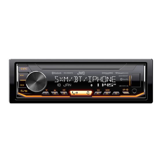 JVC KD-X360BTS Guia De Inicio Rapido