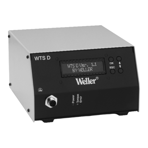 Weller WTS D Manual De Uso