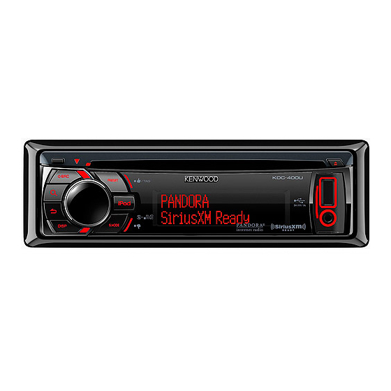 Kenwood KDC-400U Guia De Inicio Rapido