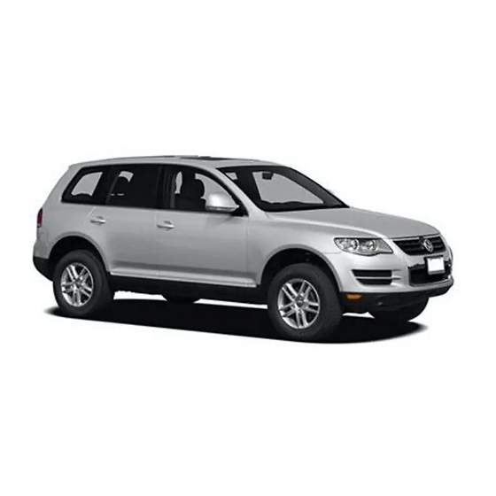 Volkswagen Touareg 2002 Manual Del Usuario