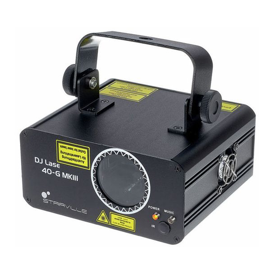 thomann Stairville DJ Lase 40-G MK-III Manual De Instrucciones