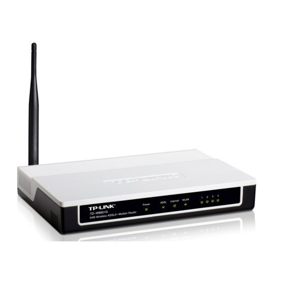TP-Link TD-W8901G Instrucciones De Uso