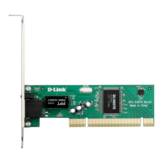 D-Link DFE-520TX Manuales