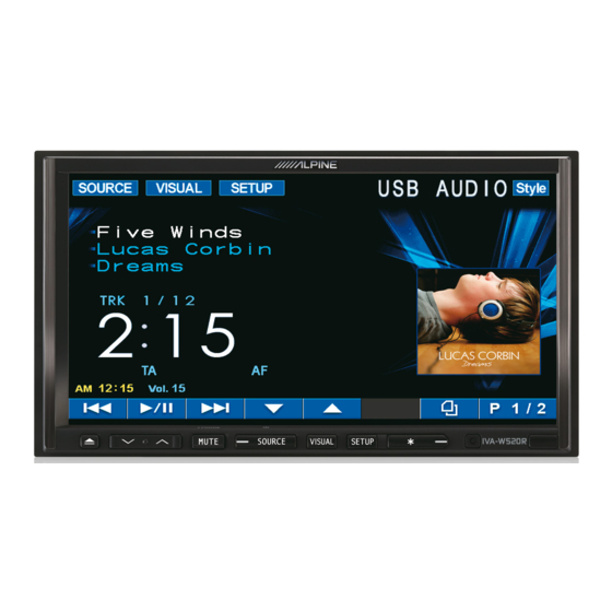 Alpine IVA-W520R Manual De Operación