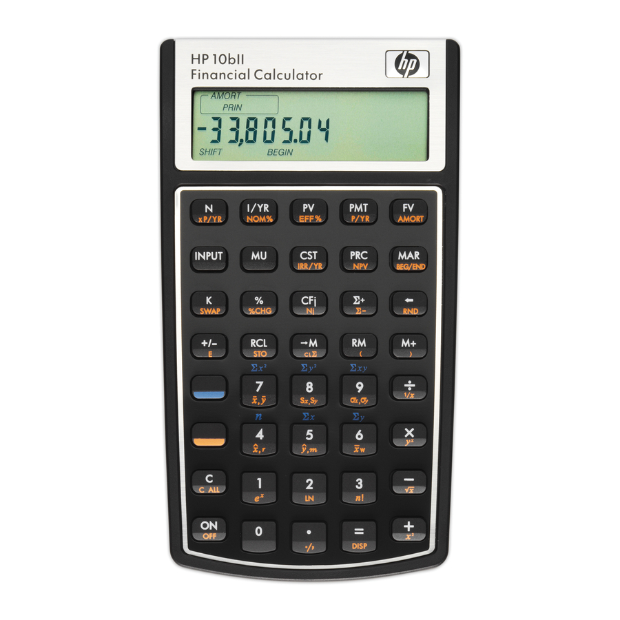 HP 10BII Guia Del Usuario