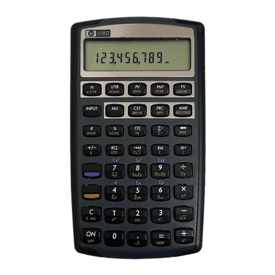 Calculadora HP 10BII Calculadora HP 10BII