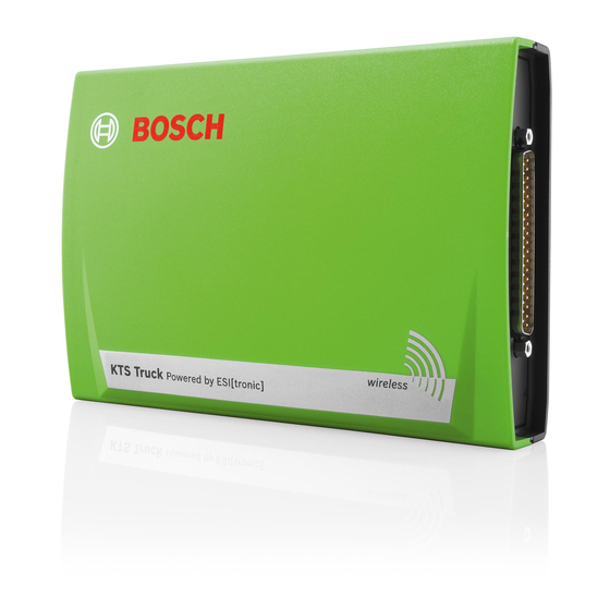 Bosch KTS Truck Manuales