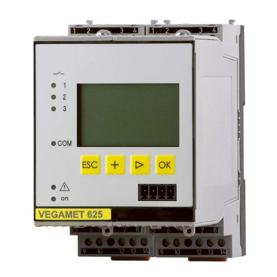 Vega VEGAMET 625 Hoja De Datos Del Producto