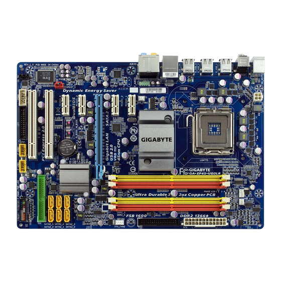 Gigabyte GA-EP45-UD3LR Manual De Usuario