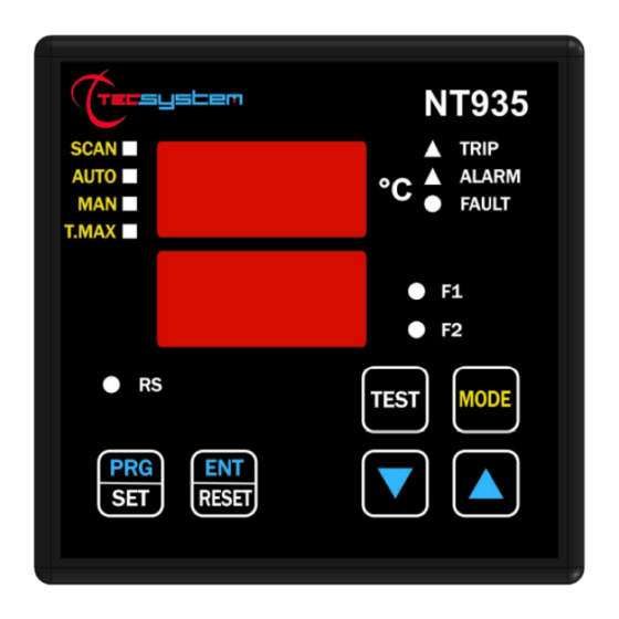 TECSYSTEM NT935 Manual De Instrucciones