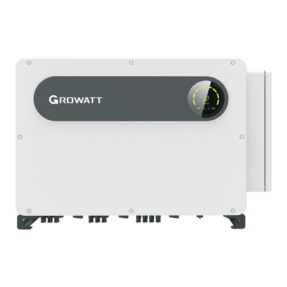Growatt MAX-X Serie Manual De Instalación Y Funcionamiento