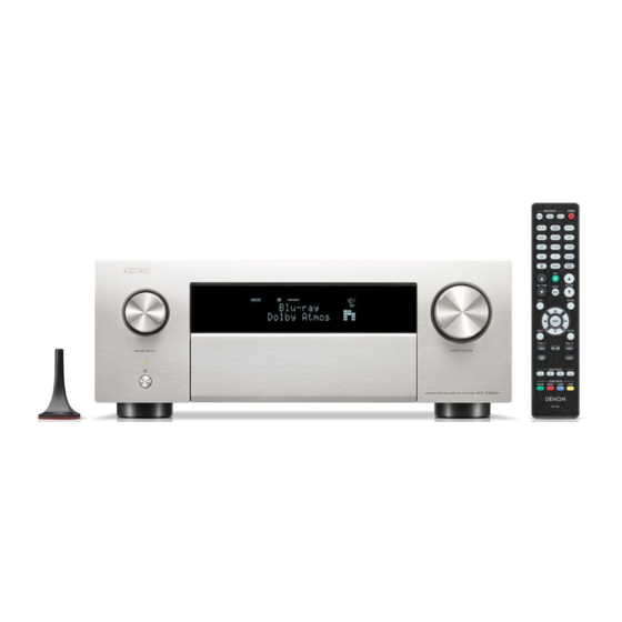 Denon AVC-X4800H Manual De Usuario