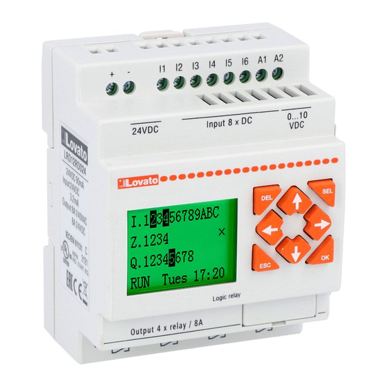 LOVATO ELECTRIC LRD Serie Guia De Inicio Rapido