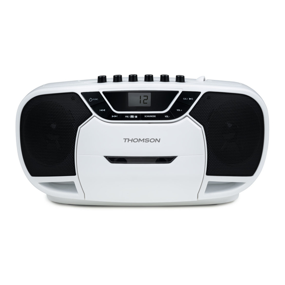 THOMSON RK101CD Instrucciones De Funcionamiento