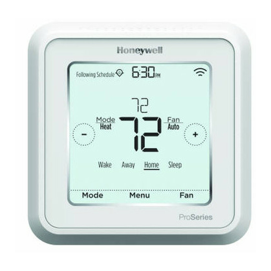 Honeywell Home Lyric T6 Pro Manual De Instrucciones