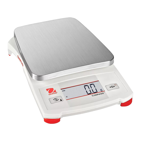 OHAUS CX COMPASS H-8109 Guia De Inicio Rapido