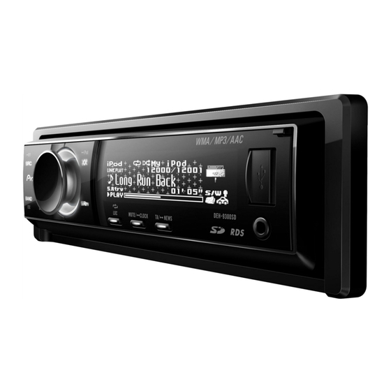 Pioneer DEH-9300SD Guía De Iniciación Rápida