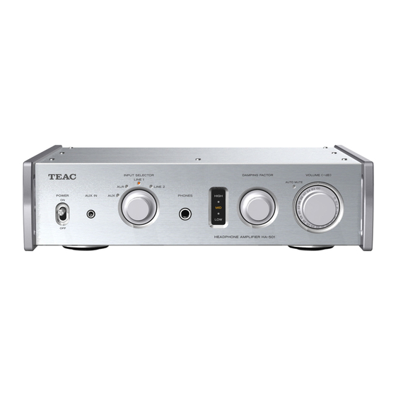 Teac HA-501 Manual Del Usuario