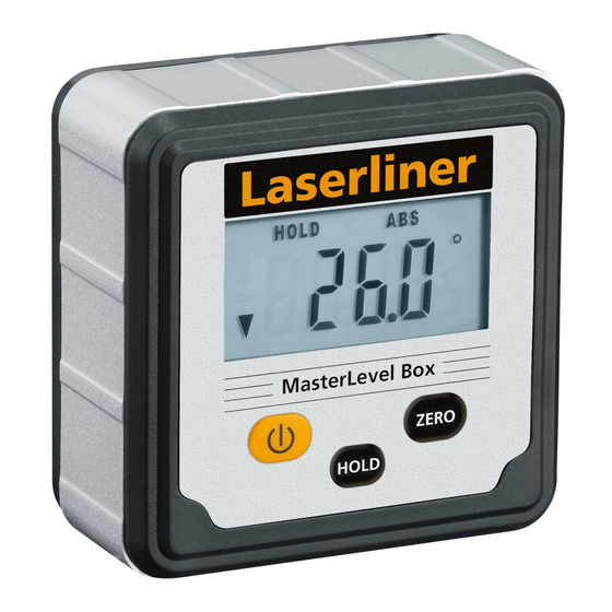 LaserLiner MasterLevel Box Manuales