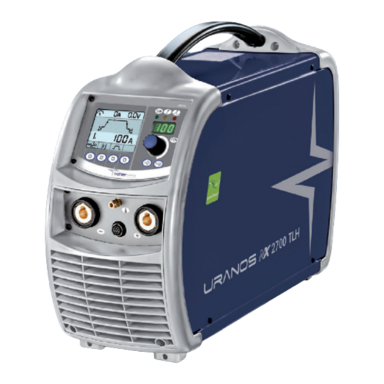 voestalpine bohler welding URANOS NX 2700 TLH Manual De Instrucciones