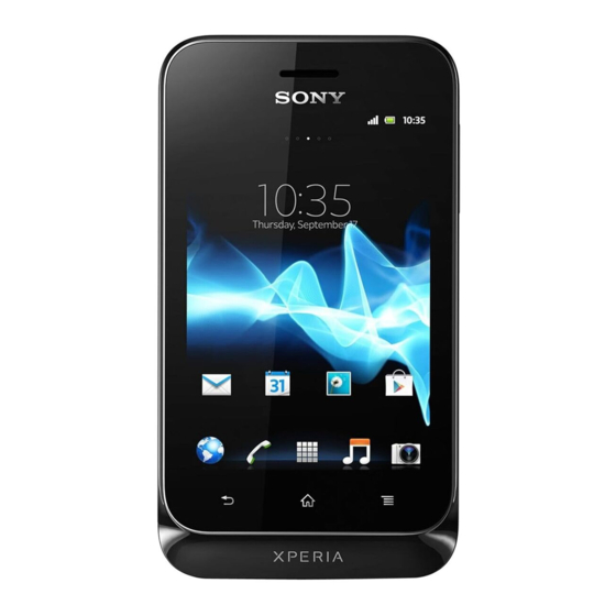 Sony Xperia tipo ST21i Guia Del Usuario
