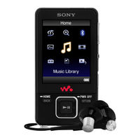 Sony Walkman NWZ-A829 Guia De Funcionamiento