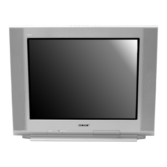Sony TRINITRON KV-27FS13 Manual De Servicio