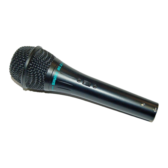 Shure BG2.1 Guía De Usuario