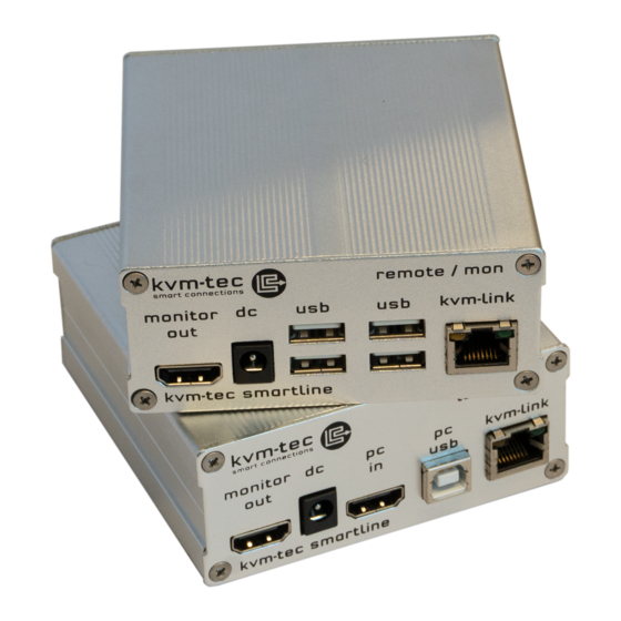 kvm-tec SMARTLINE SVX1 Guia De Inicio Rapido