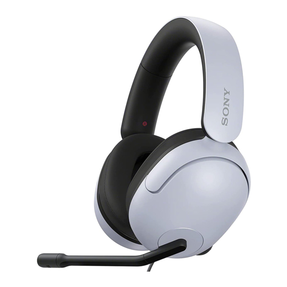 Sony INZONE H3 Guia De Ayuda