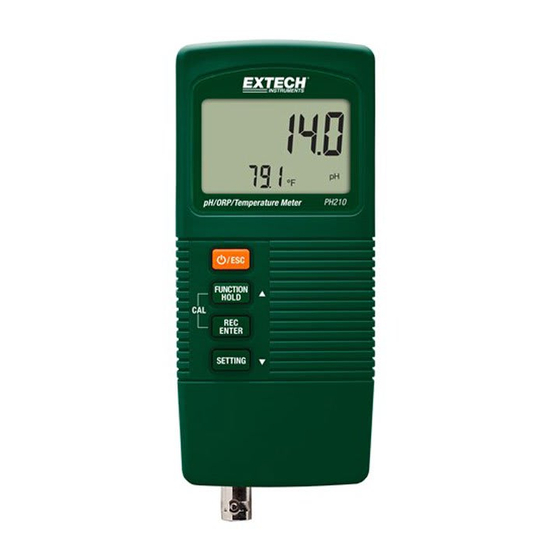 Extech Instruments PH210 Manual Del Usuario