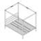 Muebles de Interior Dorel Home Products Queen Manual De Instrucciones