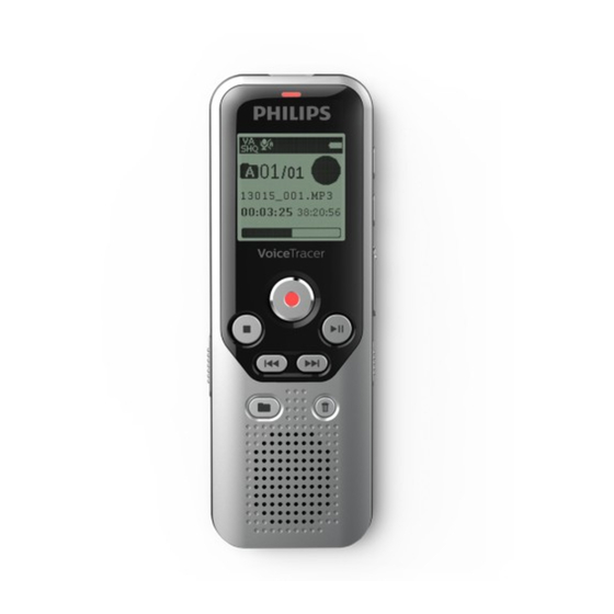 Philips VoiceTracer DVT1250 Manual Del Usuario