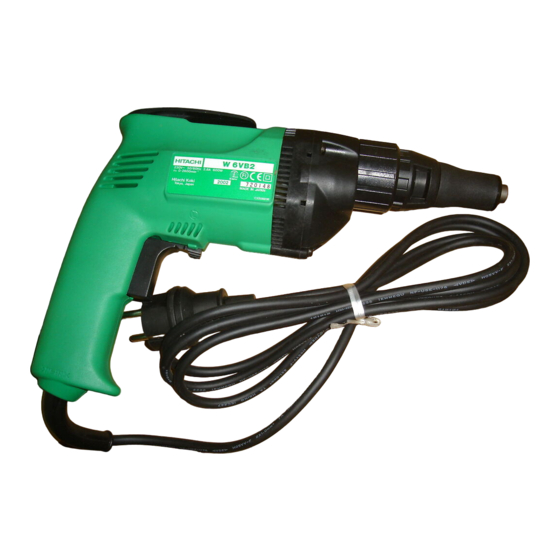 Hitachi W 6VB2 Manual De Instrucciones E Instrucciones De Seguridad