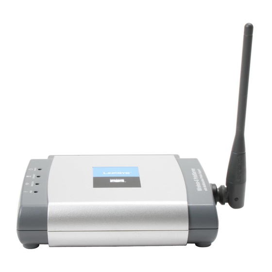 Cisco LINKSYS Wireless-G WPSM54G Manuales