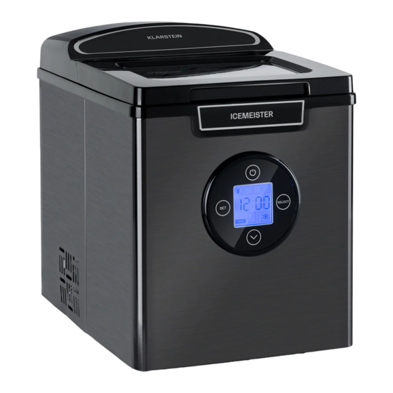 Klarstein Icemeister 2G Manual De Instrucciones