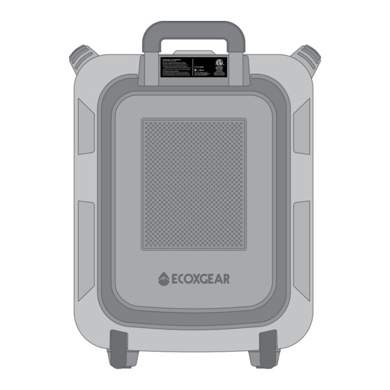 EcoxGear EcoBoulder+ Serie Manual De Instrucciones