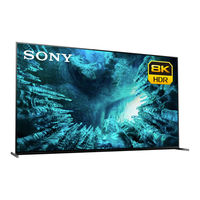 Sony BRAVIA XBR-85Z8H Guía De Referencia