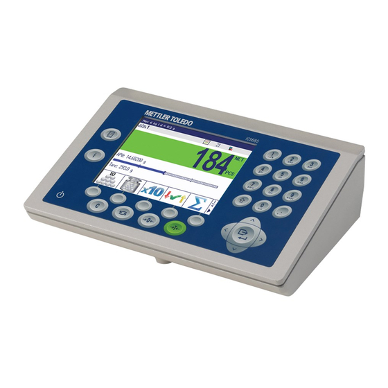 Mettler Toledo ICS685 Instrucciones De Manejo