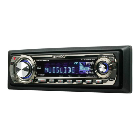 Kenwood KDC-MP4028 Manual De Instrucciones