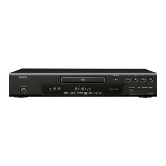 Denon DVD-757 Instrucciones De Funcionamiento