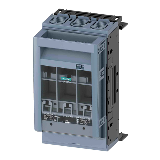 Siemens 3NP1133 Serie Instructivo