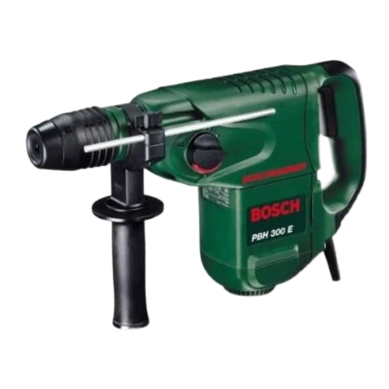 Bosch PBH 300 E Manuales