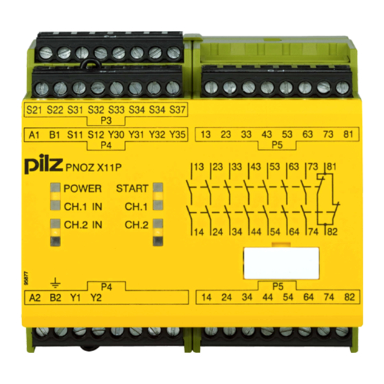 Pilz PNOZ X11P Manual De Instrucciones