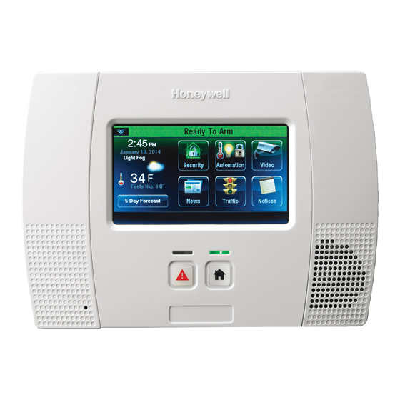 Honeywell LYNX Touch L5200 Guia Del Usuario